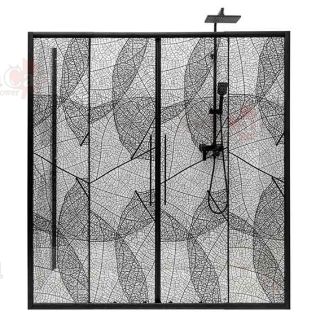 Душевая дверь в нишу AvaCan FB2 170-190 чёрный